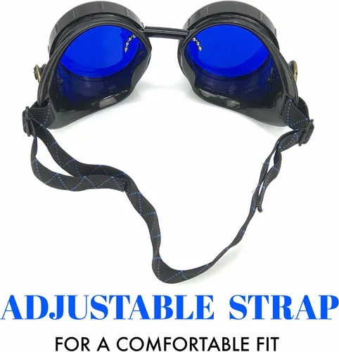 Vista 6 de Anteojo steampunk victorianos estilo soldador, punk- owp