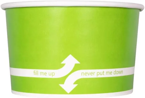 Vista 12 de Karat [473ml - 1000 uds] Tazas de papel para sopa y helado para alimentos fríos/calientes - Ideal para sopa, helado y aperitivos - Con lunares
