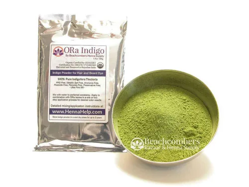 Vista 2 de KILO ORA Indigo Powder: Tinte para el cabello índigo natural 100% puro certificado orgánico 35.27 oz a granel