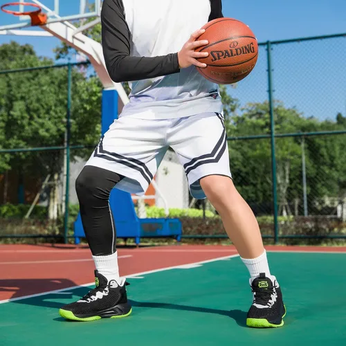 Vista 3 de Beita - Tenis de baloncesto para hombre, con parte superior alta, transpirables, antideslizantes Negro/Verde