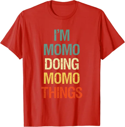 Vista 82 de I'M Momo Doing Momo Things - Camiseta de regalo con nombre personalizado, Negro, S