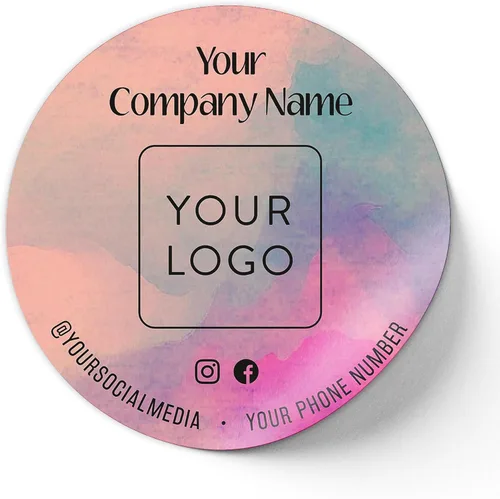 Vista 41 de Calcomanías de vinilo personalizadas con tu imagen, texto, diseño y logotipo. Etiquetas comerciales personalizadas impermeables para embalaje