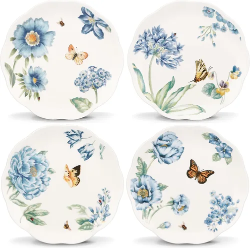 Vista 9 de Lenox 833415 Butterfly Meadow Blue - Juego de cuencos para postre (4 piezas)