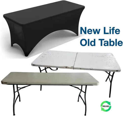 Vista 5 de Funda de mesa rectangular ajustada, de la marca Urby®