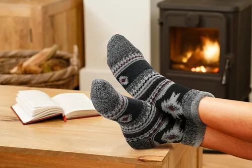 Vista 3 de Sof Sole Women's Fireside Double-Layer Cozy Ultra-Warm Soft Giftable Multi-Pack Crew Socks