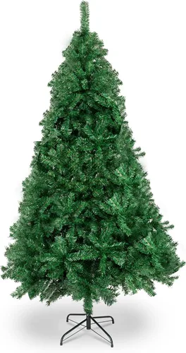 Vista 12 de Bonnlo - Pino de Navidad artificial, sin luces, blanco, de 5 pies, árbol de Navidad pequeño, decoración para fiesta, base de metal resistente