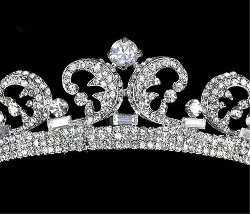 Vista 3 de WIIPU Royal boda Rhinestone Crystal Kate nupcial pelo tiara corona (b632)