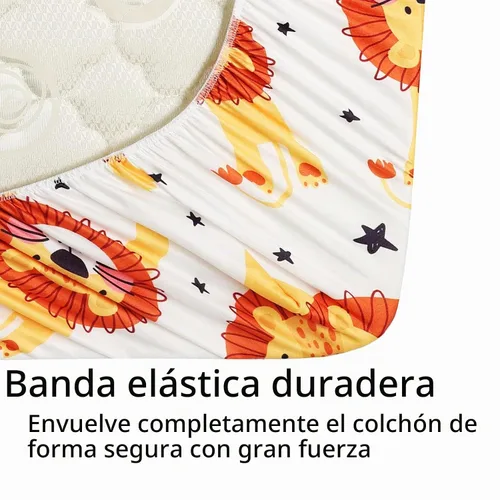 Vista 5 de Onacosht Juego de Sábanas de Moisés de 3 Piezas para Bebé Niño, Sábana Bajera Ajustable de Jersey Punto Suave Elástico Universal para Colchón