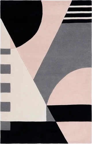 Vista 8 de SAFAVIEH Rodeo Drive Collection - Alfombra de pasillo, 2 pies 3 pulgadas x 8 pies, negro y verde, hecho a mano, lana abstracta moderna de mediados
