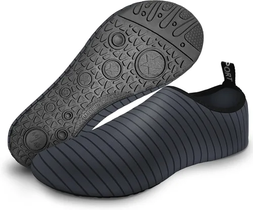 Vista 3 de NUPELL Zapatos de agua descalzos de secado rápido, calcetines acuáticos sin cordones para hombre y mujer, para playa, natación, surf, yoga