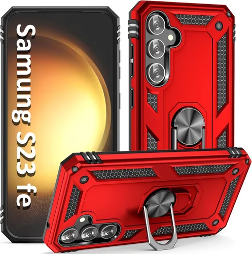 Vista 24 de ADDIT Funda S23 para Samsung Galaxy S23 de 6.1 pulgadas, con anillo de soporte, soporte ajustable, grado militar, protección resistente, a prueba