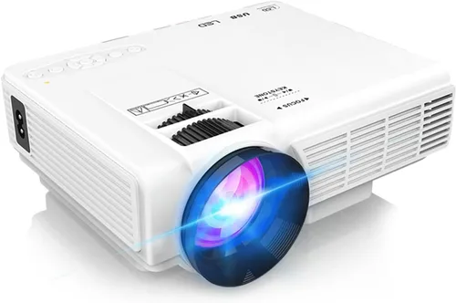 Vista 9 de Proyector Mini 1080P con Pantalla, Proyector de Cine en Casa Portátil con Bluetooth Bidireccional, Entrada HDMI/USB para Smartphone/TV Stick, Ideal