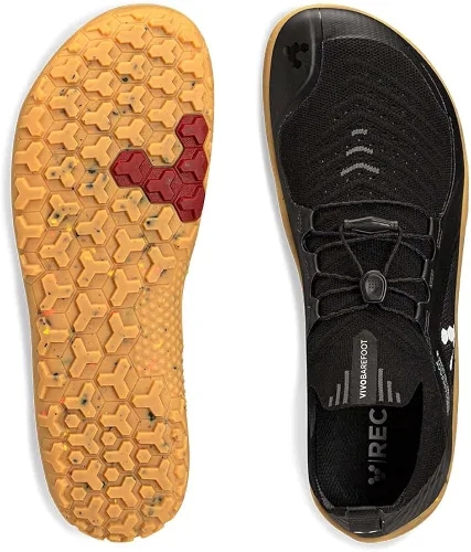 Vista 3 de Vivobarefoot Primus Trail Knit FG - Tenis todoterreno de malla transpirable reciclada para hombre con suela firme descalzo