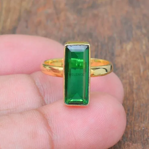 Vista 5 de Anillo de plata de ley maciza superpuesta de oro amarillo de 18 quilates para mujer, anillo de compromiso de plata esterlina, juego de bisel