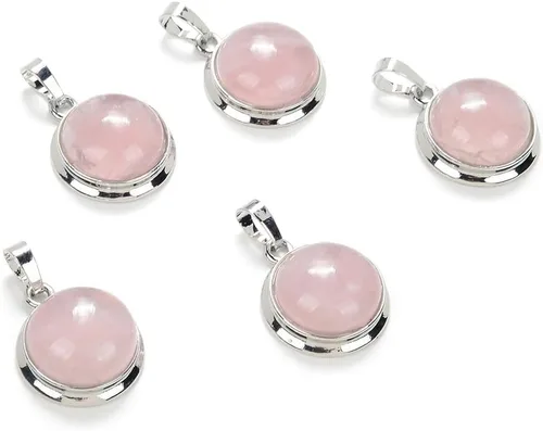 Vista 10 de Adabele Colgante redondo de piedra semipreciosa natural de 0.787 in para mujeres y hombres, aretes, pulsera, collar, llavero, joyería de chakras