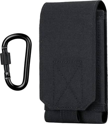 Vista 9 de Funda táctica Molle para teléfono, funda resistente para cinturón de bucle para iPhone 17 Pro Max/16 Pro Max/16 Plus/16 Pro/16/15 Pro Max/14 Pro