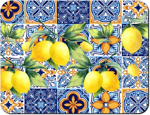 Vista 24 de Tapete de secado de platos para encimera de cocina, 20 x 12 pulgadas, lavable, almohadilla de secado rápido de platos, parte trasera de goma Flores