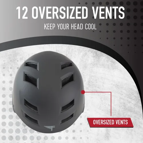 Vista 4 de Casco de bicicleta Flybar - Multideporte, certificado dual, ajustable, ligero, para skateboard, patinaje, pogo, scooter eléctrico, snowboard