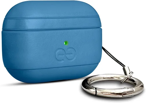 Vista 69 de Dreem Om - Funda para estuche con clip para llavero compatible con AirPods 1 y 2, funda de cuero vegano para Airpods para hombres y mujeres, Negro