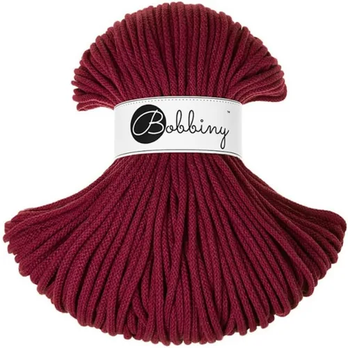Vista 23 de Bobbiny Cordón trenzado de macramé prémium de 0.197 in (rubor), 108 yardas/330 pies (100% algodón reciclado)