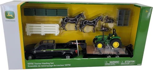 Vista 2 de John Deere 1/32 5075E Tractor Hauling Set Toy - LP82785