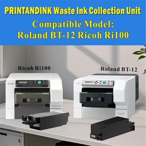 Vista 2 de Ri100 BT-12 - Colección de tinta residual Uint compatible con la impresora Ricoh Ri100 Roland BT-12