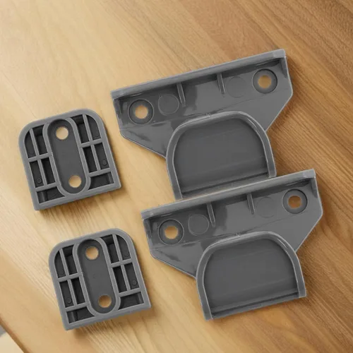Vista 5 de Kit de accesorios de repuesto de extensiones retráctiles para puertas con accesorios perforados, piezas de puerta de seguridad de plástico