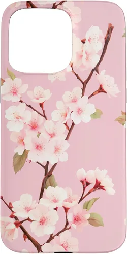 Vista 31 de Japanese Cherry Blossom Floral Flower Pattern Pastel Pink Case for iPhone 17