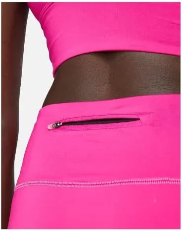 Vista 4 de Nike Traje de baño esencial de cintura alta para mujer (color rosa Prime)