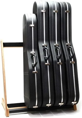 Vista 4 de GR-2 - Soporte y soporte personalizable para guitarras y estuches (5 vías), color abedul