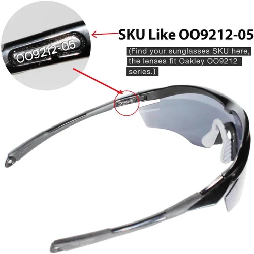 Vista 4 de Walleva Lentes y auriculares de repuesto para gafas de sol Oakley M2 - Múltiples opciones