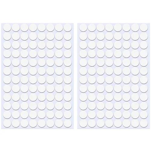 Vista 12 de Adhesivos autoadhesivos para agujeros de tornillo, 2 mesas 140 en 1, tapas autoadhesivas para tornillos a prueba de polvo, 0.472 in, color negro