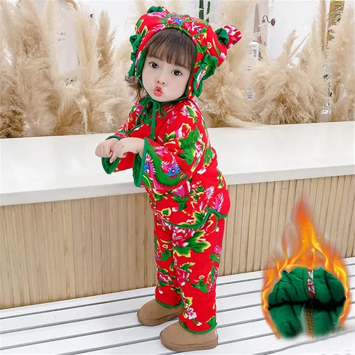 Vista 2 de MLAGJSS Sudadera de manga larga con estampado floral para bebés y niñas, con estampado floral, frutas y corazón, con pantalones