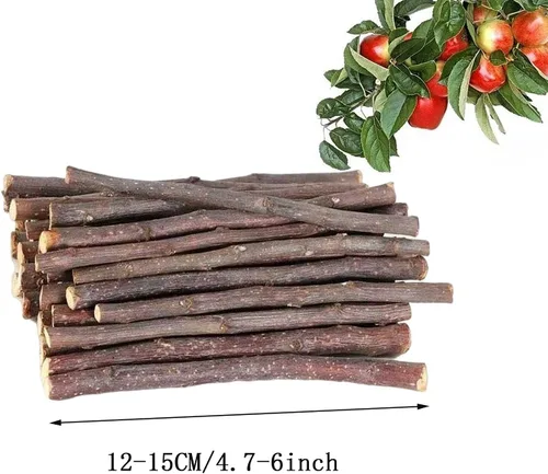 Vista 2 de ANDES Palitos de manzana naturales, juguetes molares para masticar