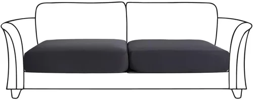 Vista 2 de AURLOE Fundas impermeables para sofá, 2 piezas, fundas elásticas para sillón, protector de muebles con elástico adecuado para sofá biplaza, sofá
