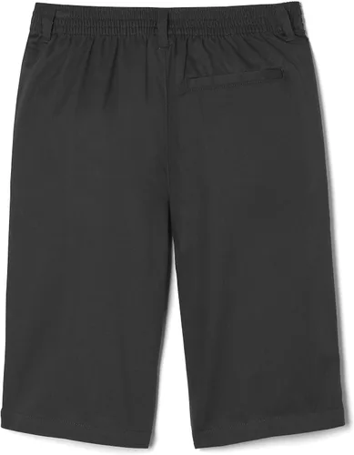 Vista 2 de French Toast Boys Pull-on Twill Shorts School Uniform for Kids Negro