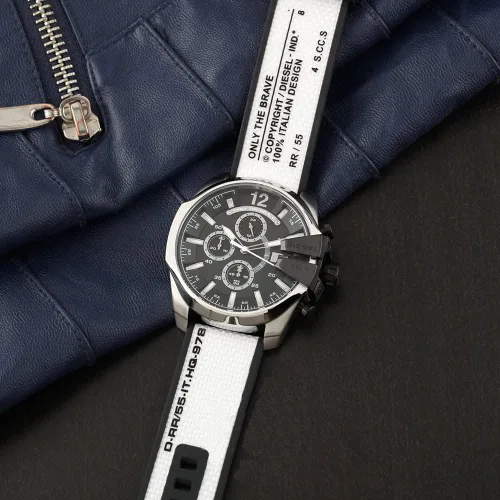 Vista 4 de Diesel Mens Baby Chief Chronograph 43 mm Case Size Stainless Steel Watch
