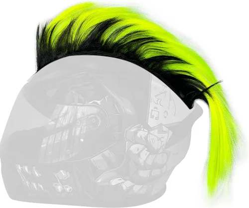 Vista 15 de Mohawk Peluca para decoración de casco, diseño de halcón reutilizable (casco no incluido)