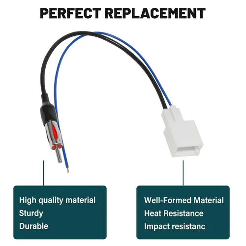 Vista 3 de Anina Adaptador de antena de radio para Toyota Subaru Scion 2010-2019 Radio de fábrica al mercado de accesorios Extensión aérea Cable arnés de cable