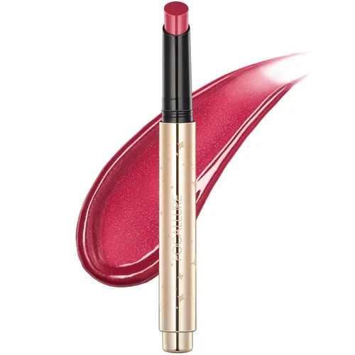 Vista 12 de FOCALLURE Lápiz labial con brillo nacarado, brillo labial hidratante y voluminizador, acabado brillante y nacarado, hidratante, larga duración