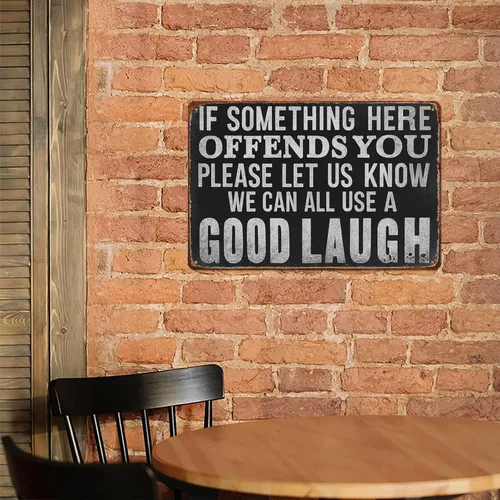 Vista 5 de Putuo Decor Duct Tape It Can't Fix Stupid But It Can Muffle The Sound Retro Aluminum Metal Signs Wall Decoration 8X12 Inches for Kitchen Bar Room