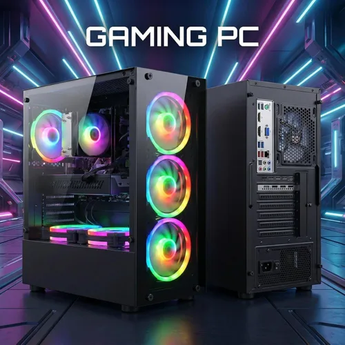 Vista 3 de Escritorio para PC para juegos STGAubron, R5 2600, RTX 2060 6G