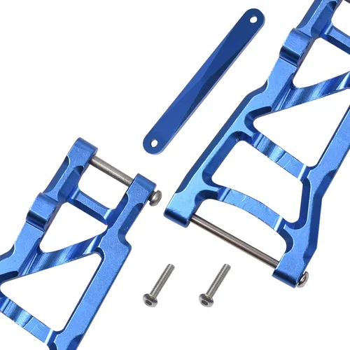 Vista 3 de Hosim Juego de brazos A de suspensión delantera y trasera de aluminio a control remoto, barra de amarre para 1/10 Slash 2WD RC Car Upgrade Parts Hop