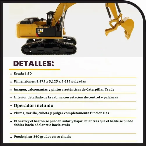 Vista 4 de Diecast Masters Caterpillar 568 GF Road Builder High Line Series Vehículo