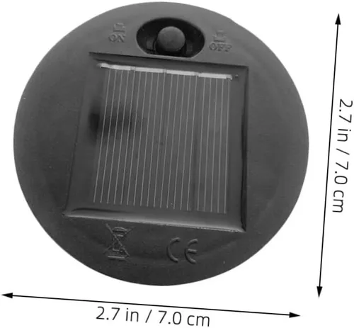 Vista 6 de 3 piezas de repuesto de luz solar tapas de luz solar piezas de repuesto para iluminación al aire libre fácil instalar ajuste plástico