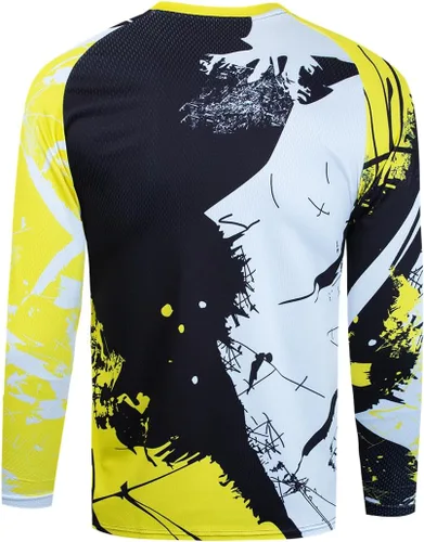 Vista 2 de Camiseta de ciclismo de montaña para hombre, manga larga, MTB Off-Road, Motocross, de secado rápido, para descenso y motocross