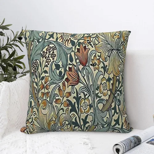 Vista 6 de William Carnations - Fundas de almohada morris con diseño floral negro y gris, 18 x 18 pulgadas, almohada estética para dormitorio, funda de William