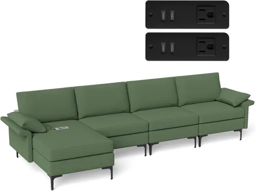 Vista 22 de Giantex Juego de 2 sofás individuales, silla decorativa, con cómodo cojín de 5 pulgadas, reposabrazos con cremallera, patas de acero, sillón de sala
