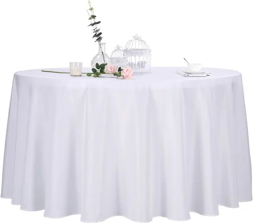 Vista 64 de Ascoza Paquete de 2 manteles cuadrados negros de tela de poliéster de 52 x 52 pulgadas para bodas, banquetes, restaurantes y fiestas
