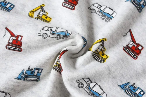 Vista 3 de Family Feeling Conjunto de pijama de 2 piezas para niños y niños pequeños, 100% algodón